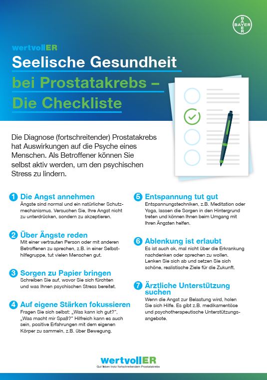 wertvollER: Checkliste Seelische Gesundheit