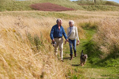 wertvollER: Paar spaziert mit Hund Blogbeitrag Mai