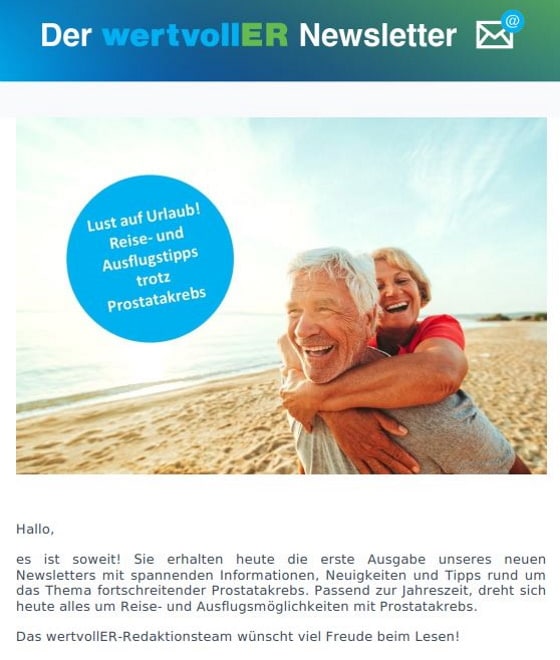wertvollER Prostatakrebs Newsletter 01/2021
