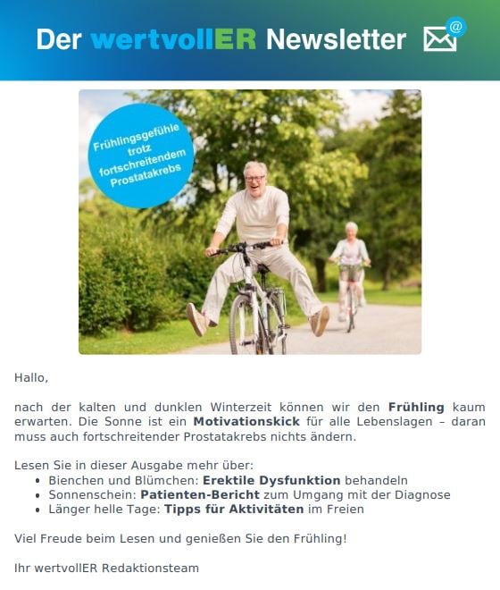 wertvollER Prostatakrebs Newsletter 02/2022
