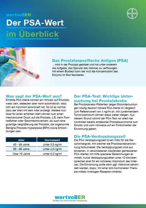 PSA-Wert im Überblick