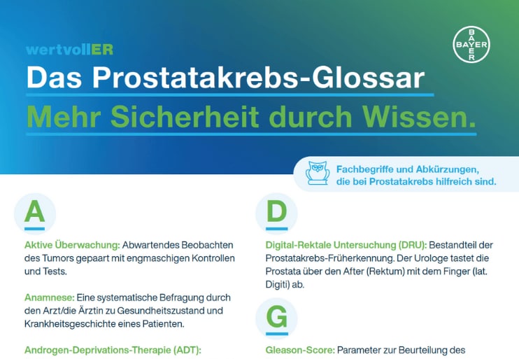 Teaser Cover Downloadmaterial Glossar Prostatakrebs