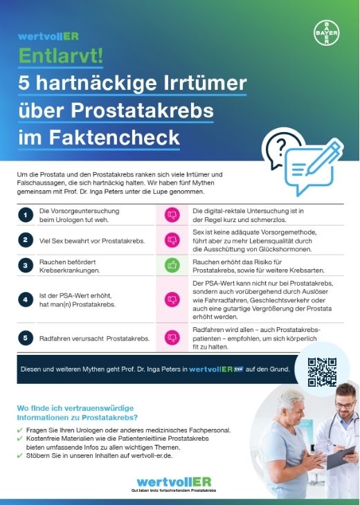 Fakten und Myhten Prostatakrebs