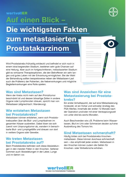 wertvollER TV Fakten metastasiertes Prostatakarzinom
