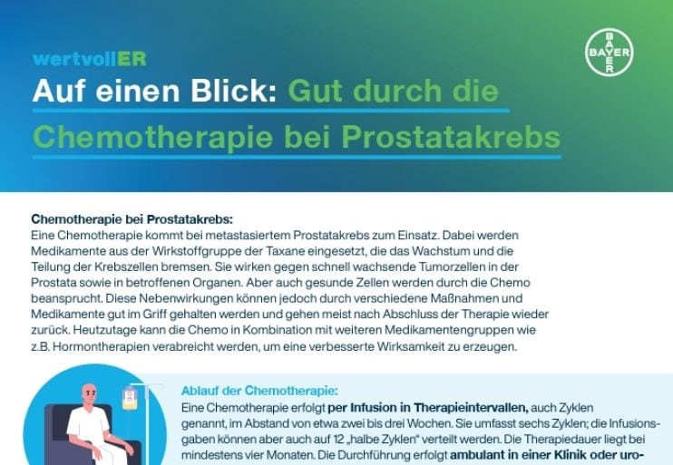 wertvollER Chemotherapie bei Prostatakrebs - Leitfaden